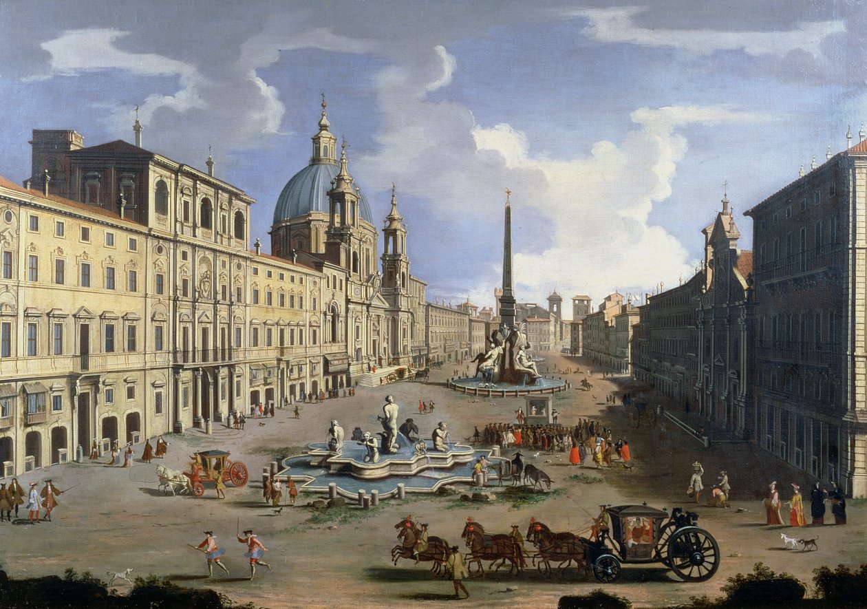 A View of the Piazza Navona in Rome by Gaspar van Wittel
