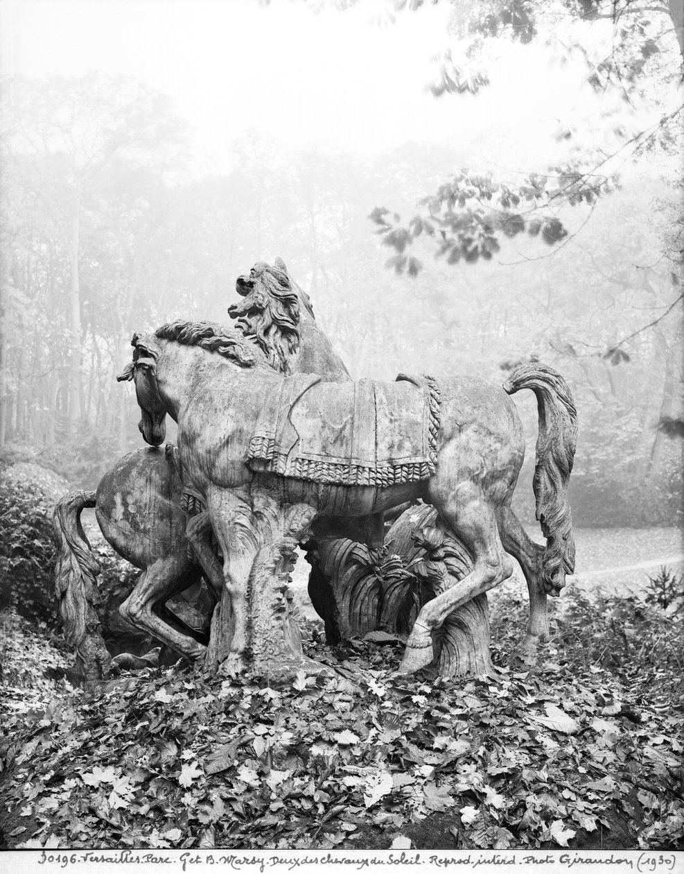 Tritons Grooming Two Horses of the Sun in the Grove of the Baths of Apollo by Gaspard and Balthazar Marsy