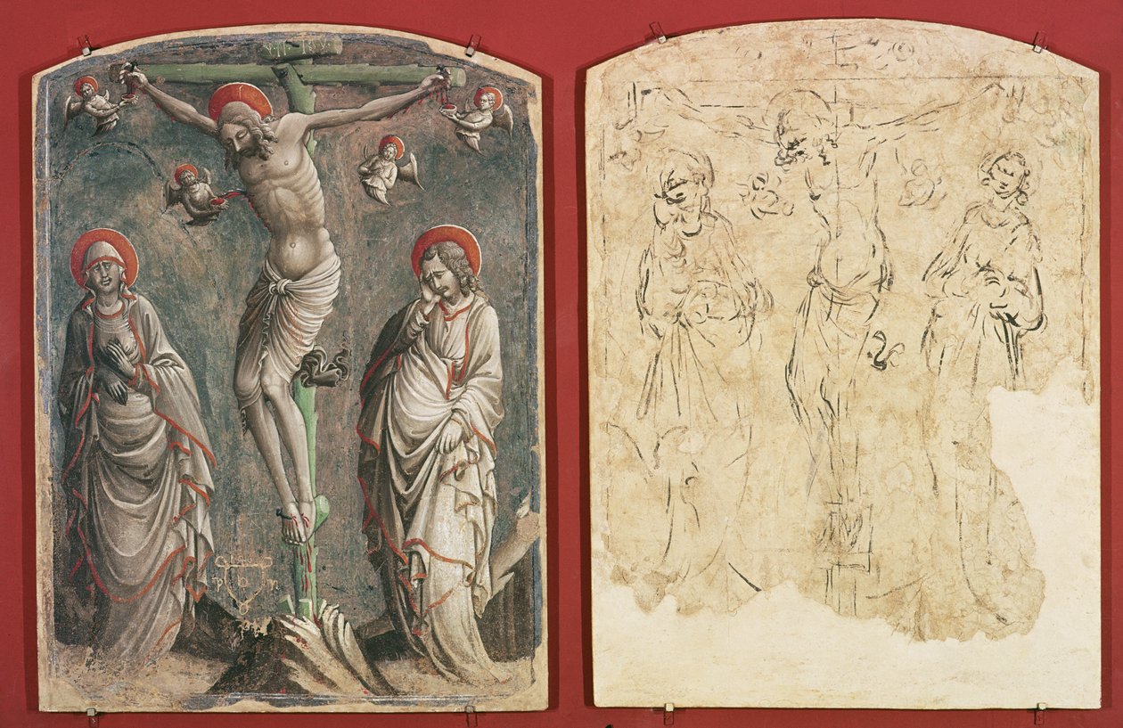 Christ on the Cross with the Virgin and St John the Evangelist by Gaspare di Spinello
