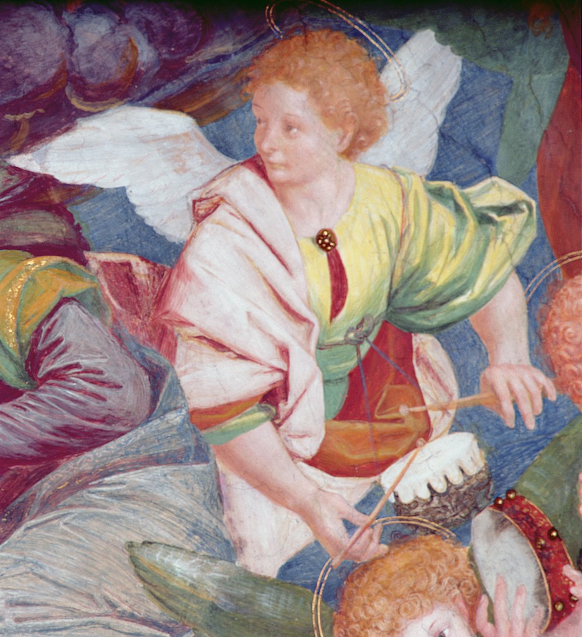 The Concert of Angels (detail) by Gaudenzio Ferrari
