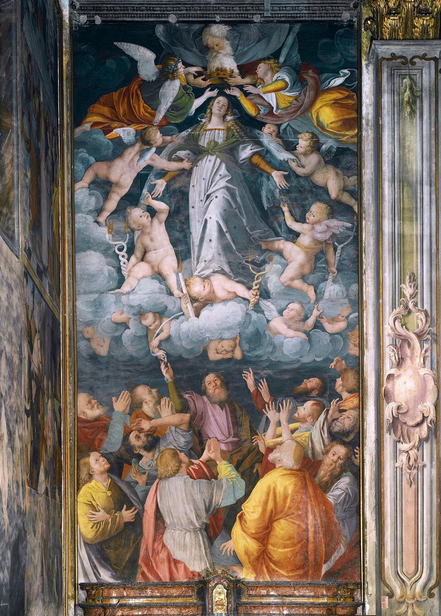 Assumption of Virgin by Gaudenzio Ferrari