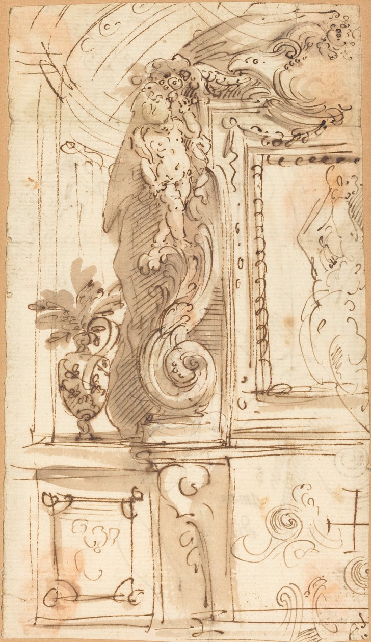 An Elaborately Sculpted Frame by Genoese 17th Century