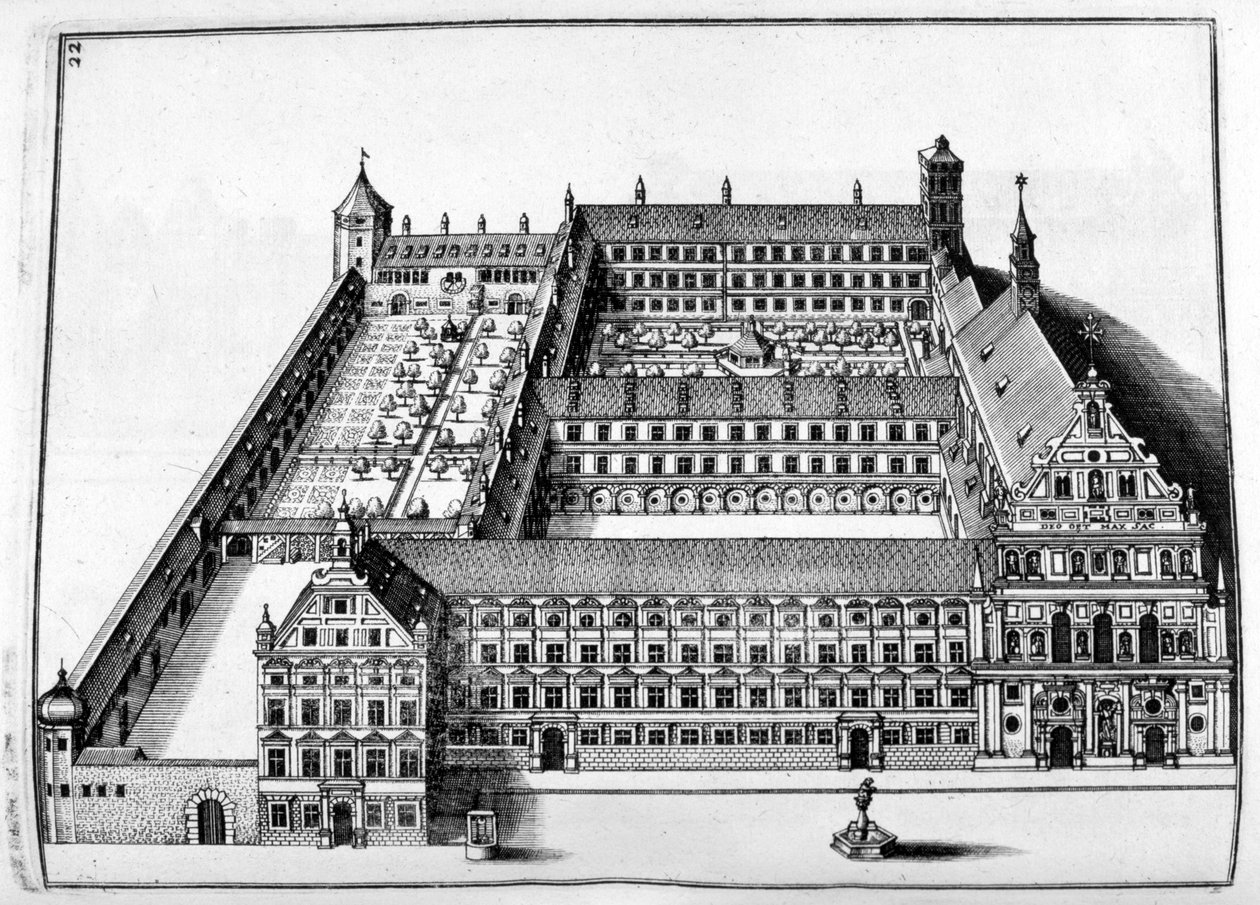 Chateau Design, 1664 by Georg Andreas Bockler