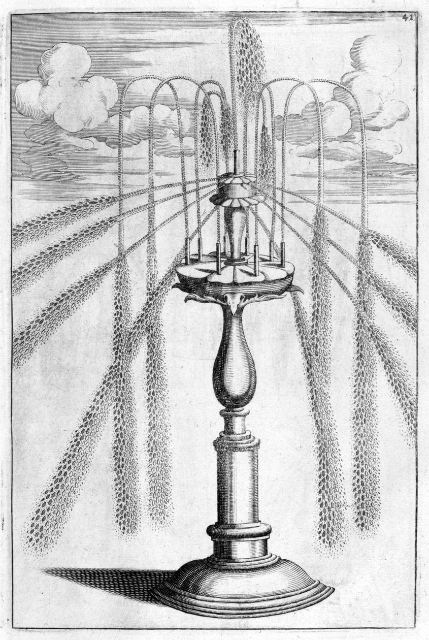 Ornamental Fountain Design, 1664 by Georg Andreas Bockler