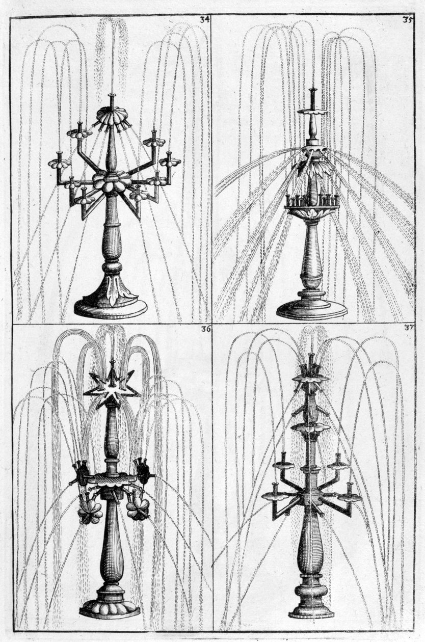 Ornamental Fountain Design by Georg Andreas Bockler