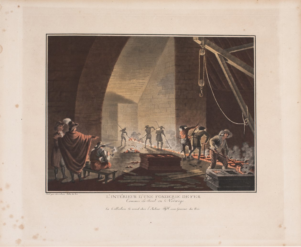 The Interior of an Iron Foundry by Georg Haas