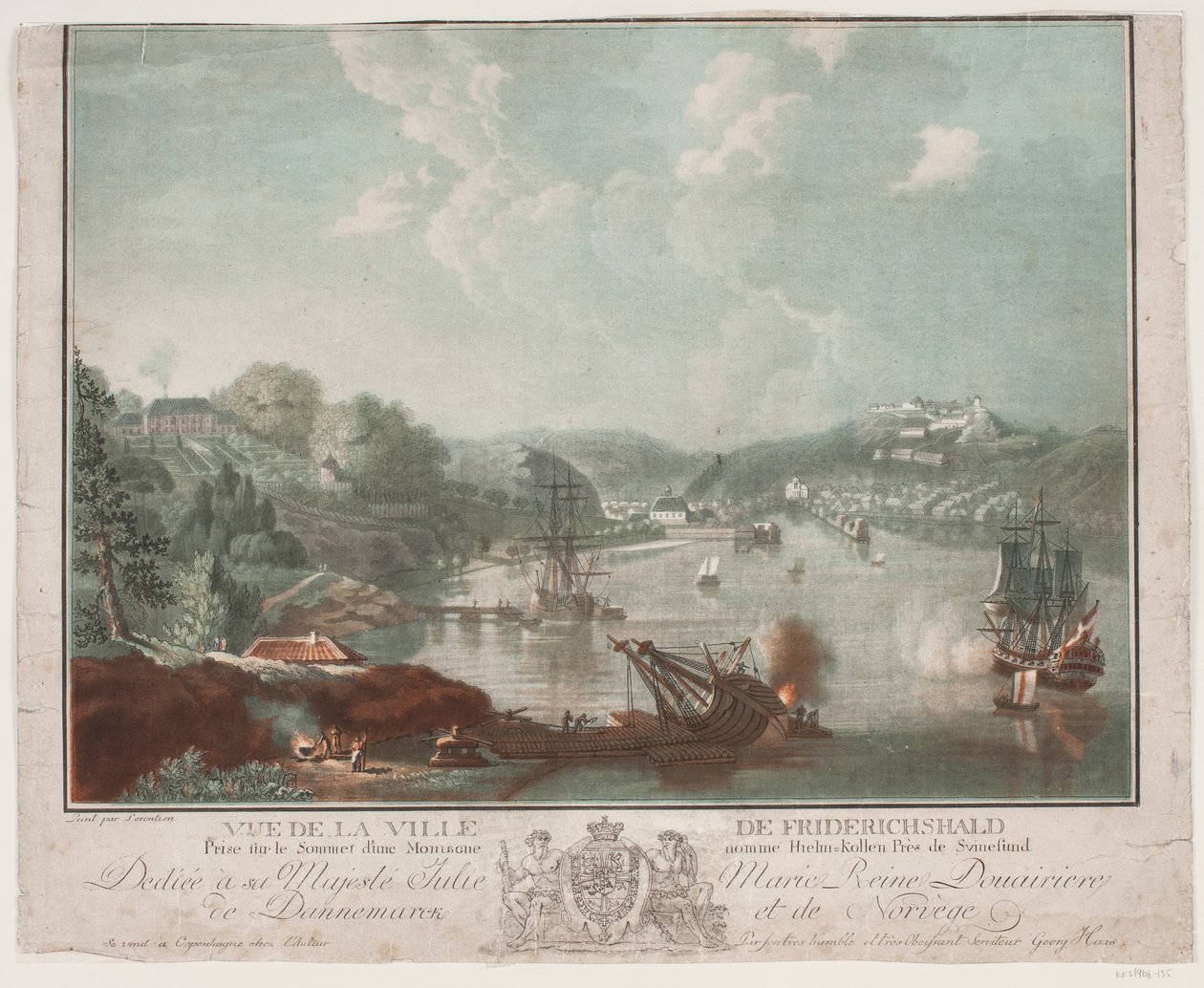 View of the City Frederikshald by Georg Haas