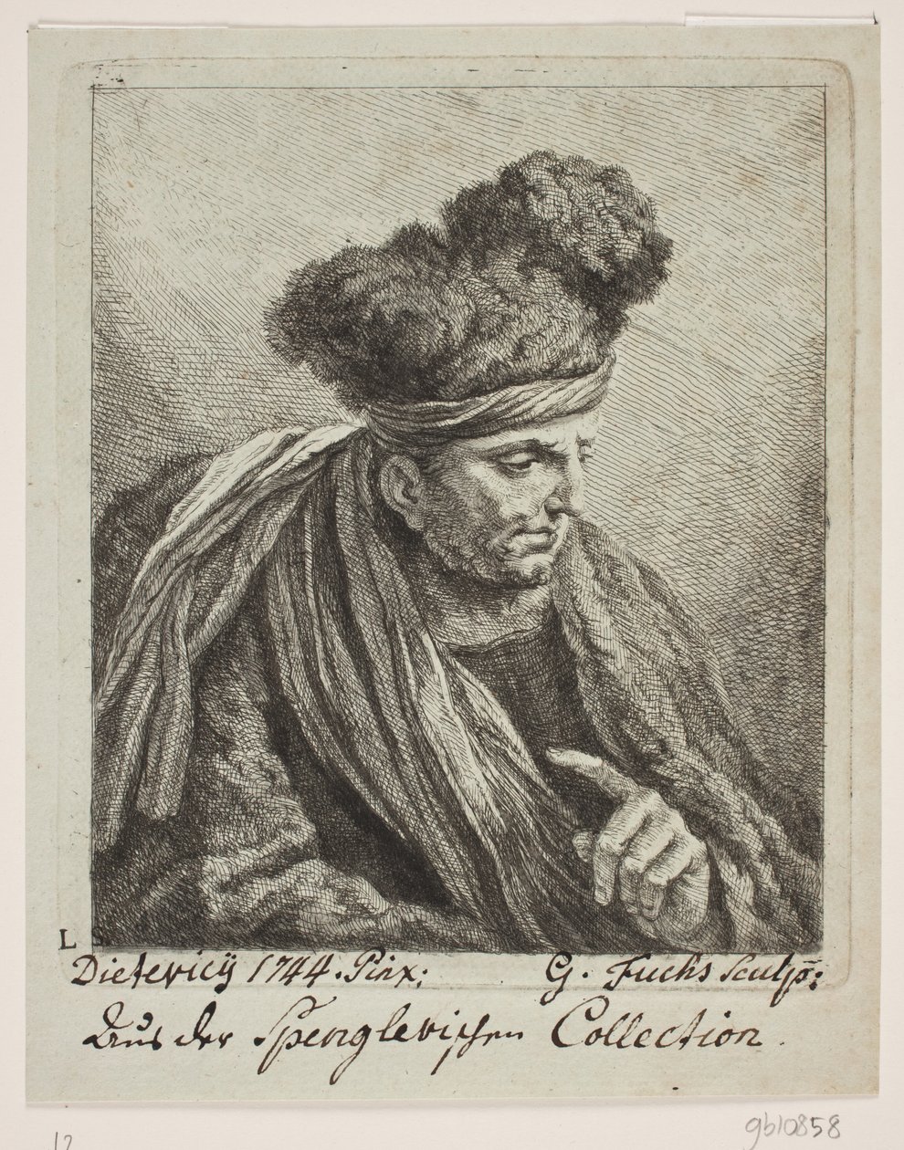 A Man with a Turban by Georg Mathias Fuchs