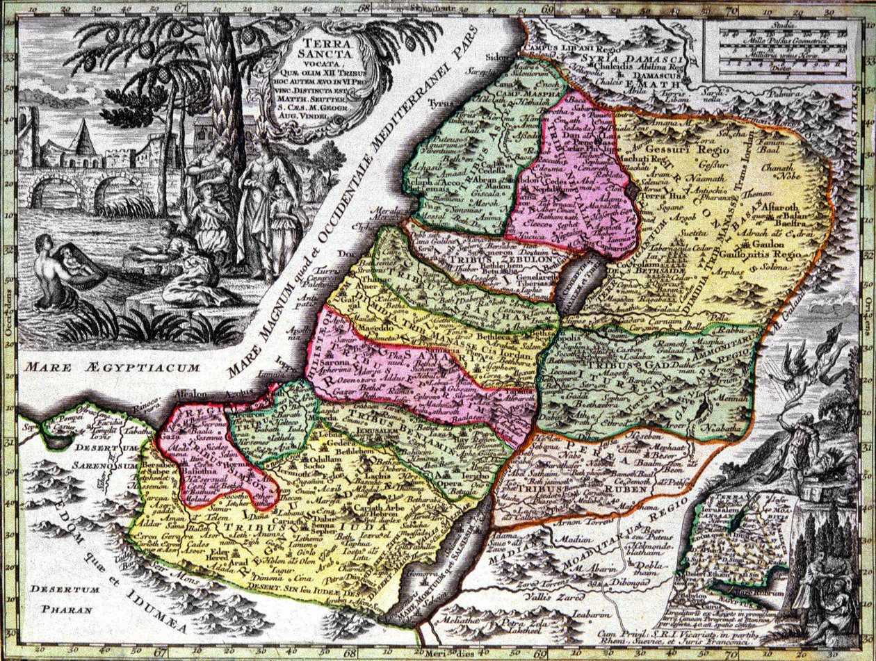 The Holy Land (Palestine) by Georg Matthäus Seutter