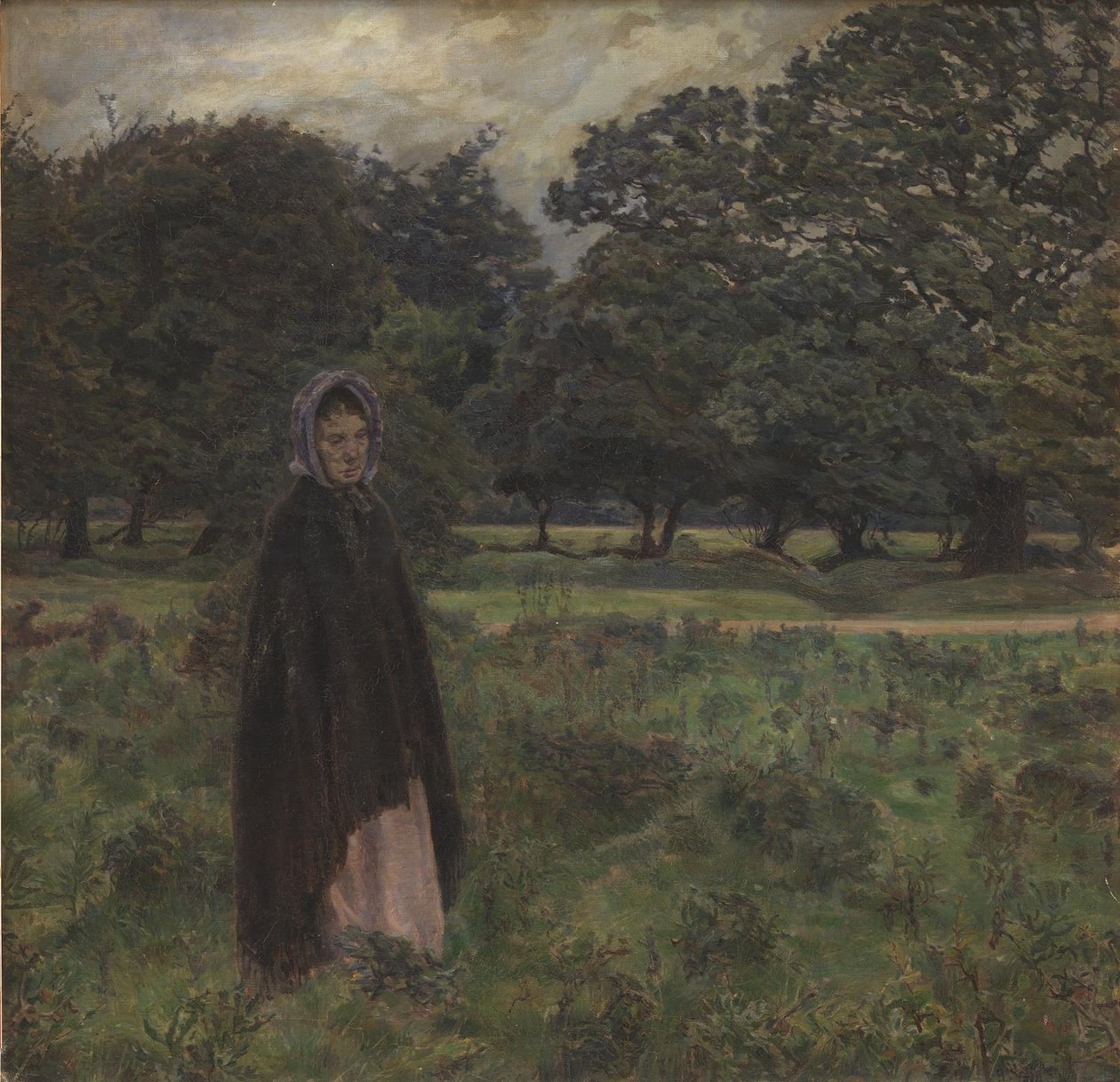 Weeds. A Woman in a Landscape by Georg Seligmann