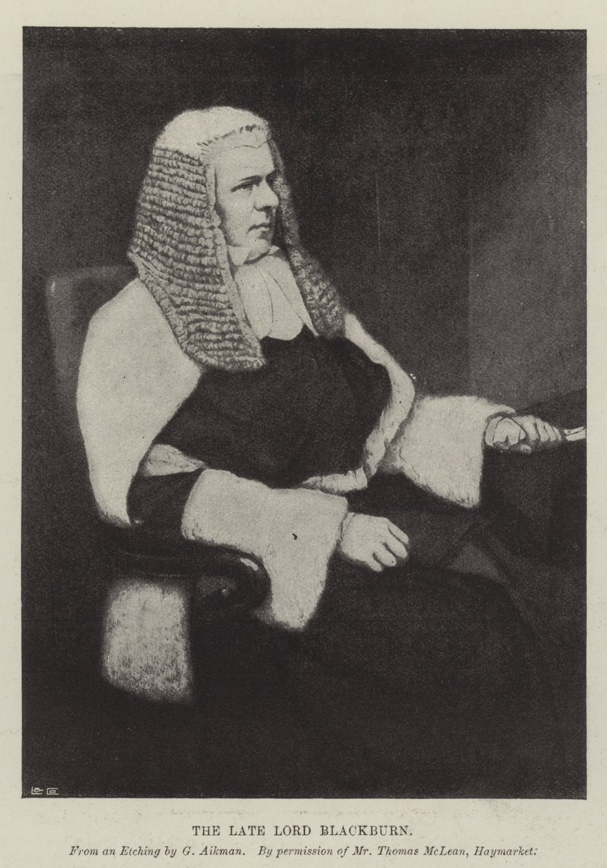 The late Lord Blackburn by George Aikman