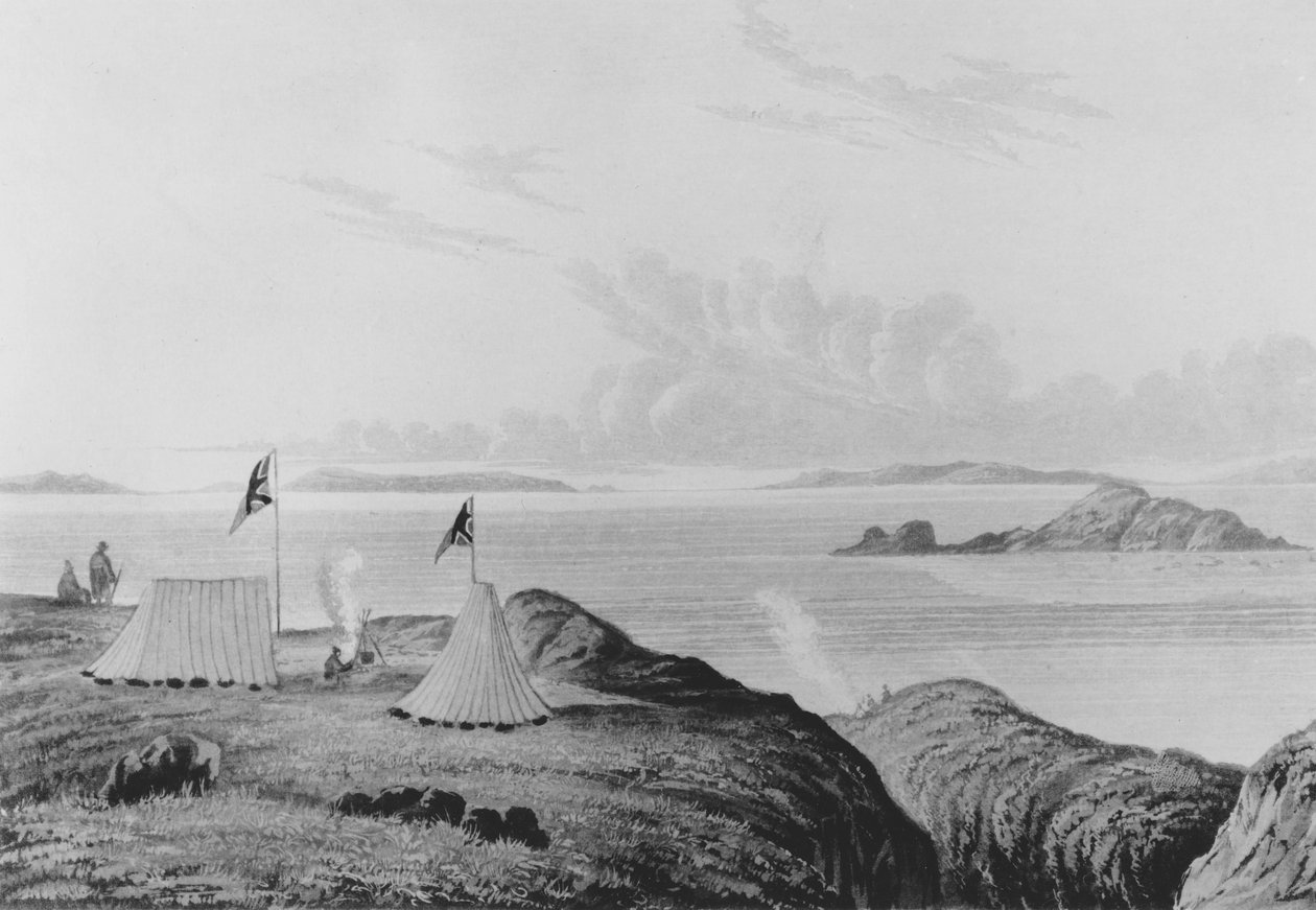 View of the Arctic Sea from the Mouth of the Copper Mine River at Midnight by George Back