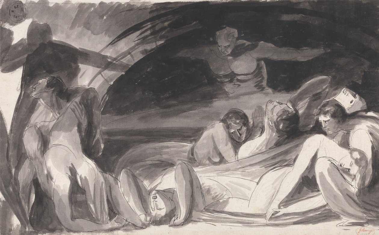 Howard Visiting a Prison by George Romney