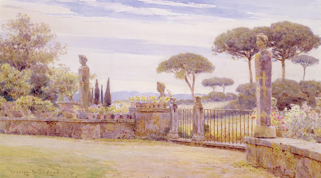 The Belvedere, Villa Piatti, Rome by George Samuel Elgood