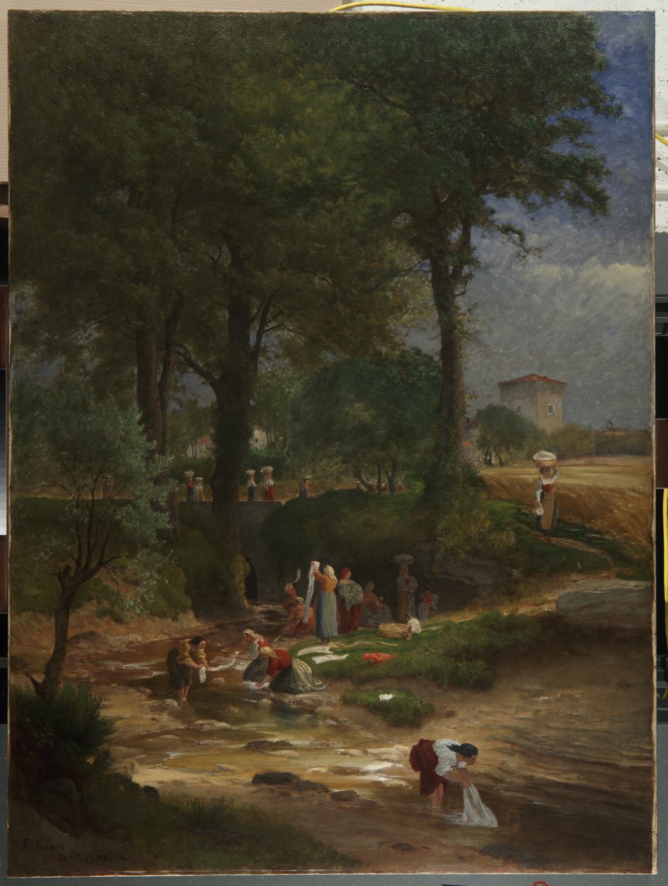 Washing Day near Perugia by George Inness