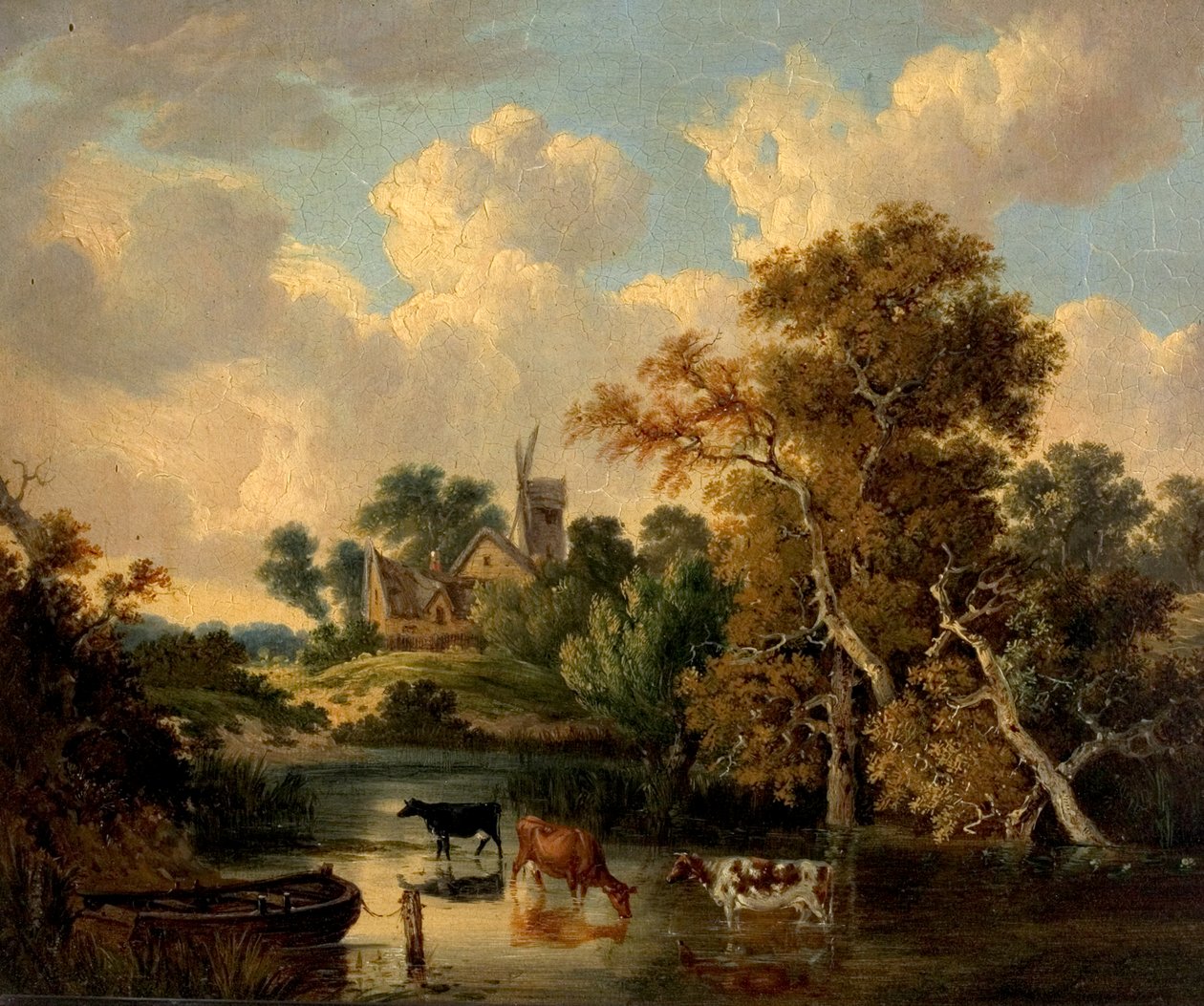Landscape with Cattle in a Pool by George Vincent