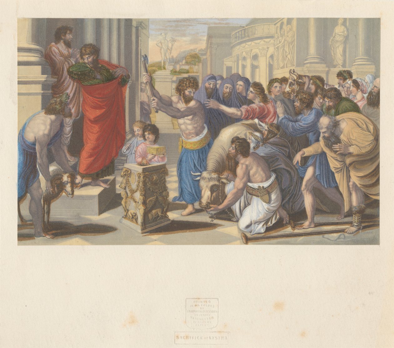 The Sacrifice at Lystra by George Baxter