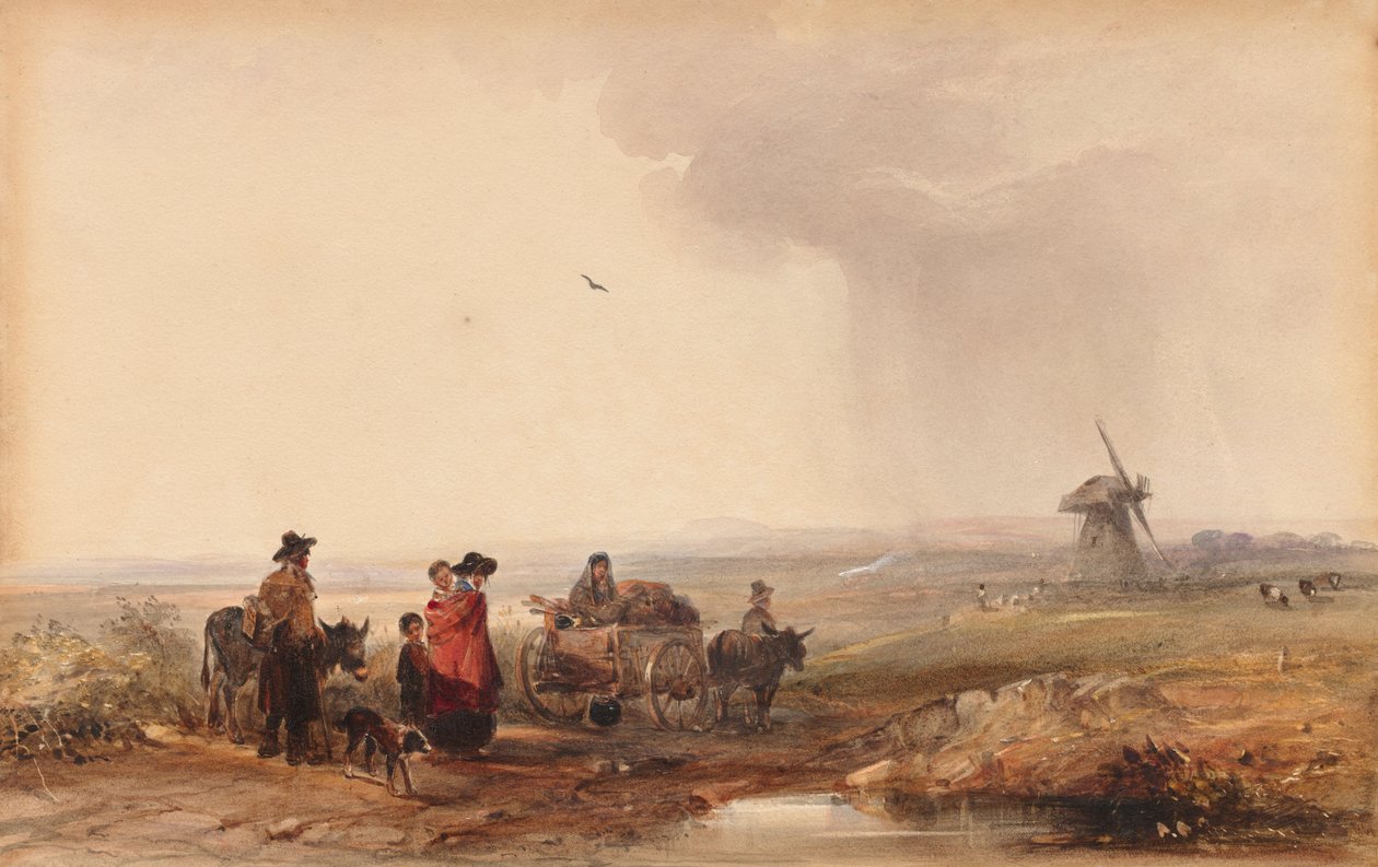 Gypsy Camp, Holland, 1800s by George Bryant Campion