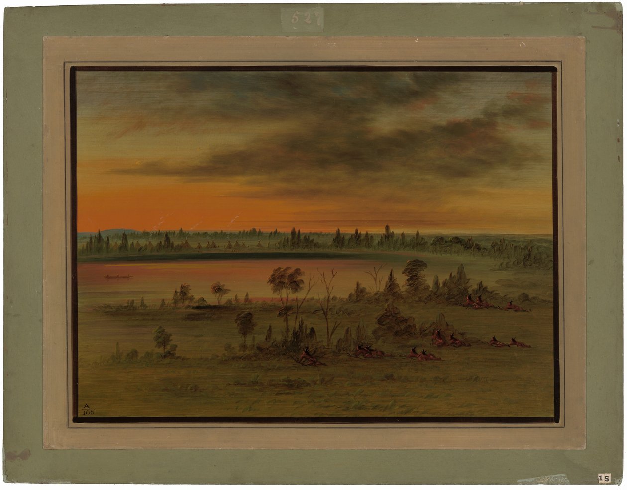 A Sioux War Party by George Catlin