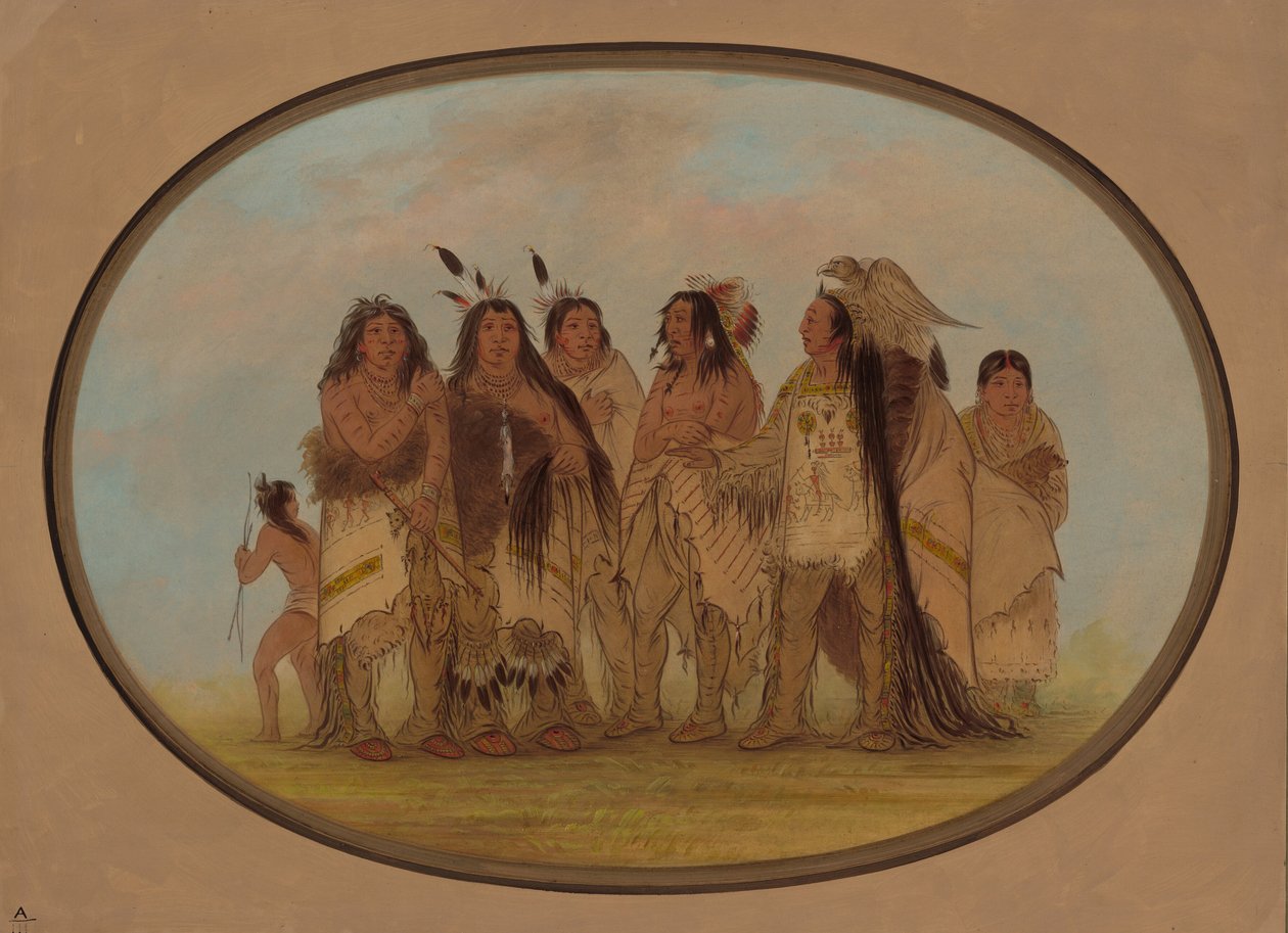 Distinguished Crow Indians by George Catlin