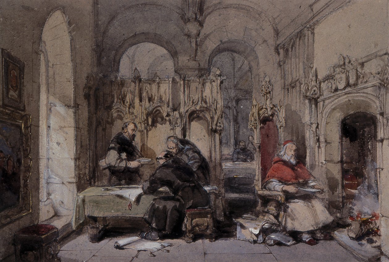 The Monks Library by George Cattermole