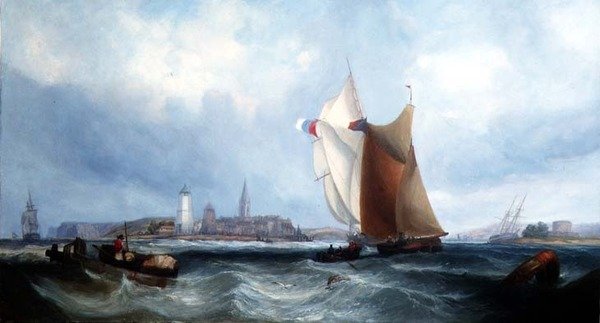 Shipping off the French Coast by George Chambers