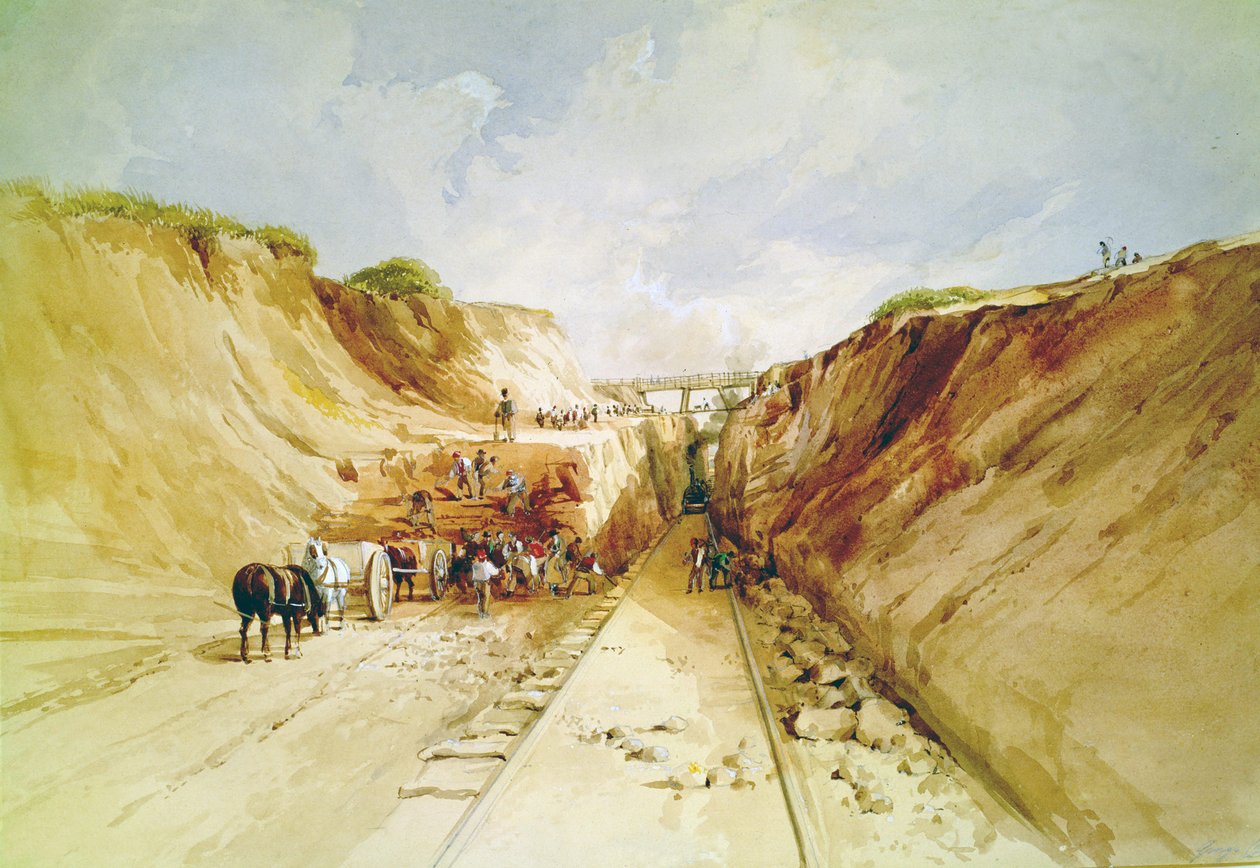 Construction of a Railway Line by George Childes