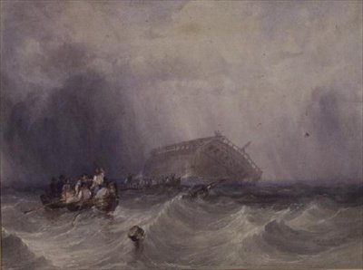 The Wreck of the Circassian by George Clarkson Stanfield