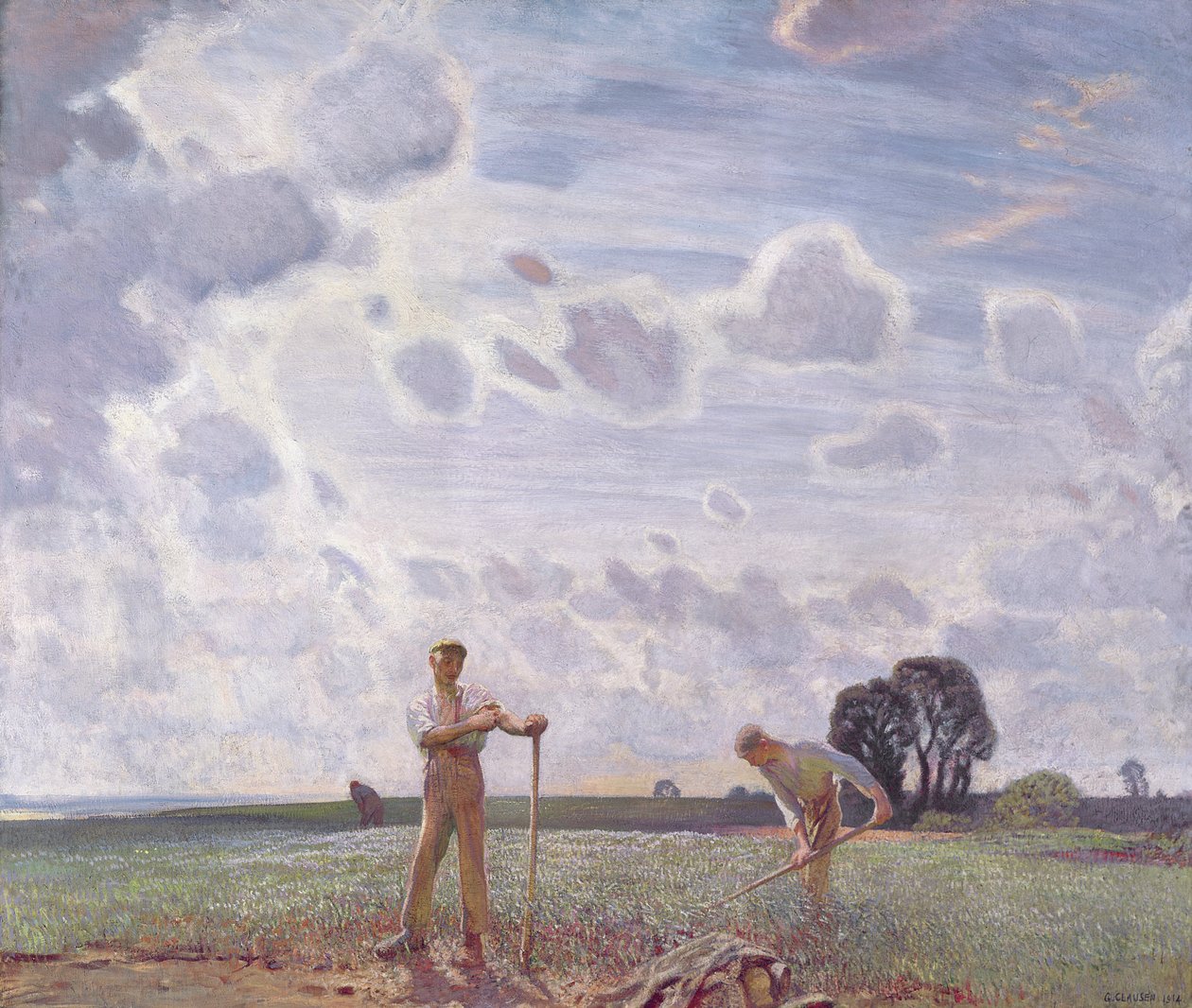 In the Fields of June by George Clausen