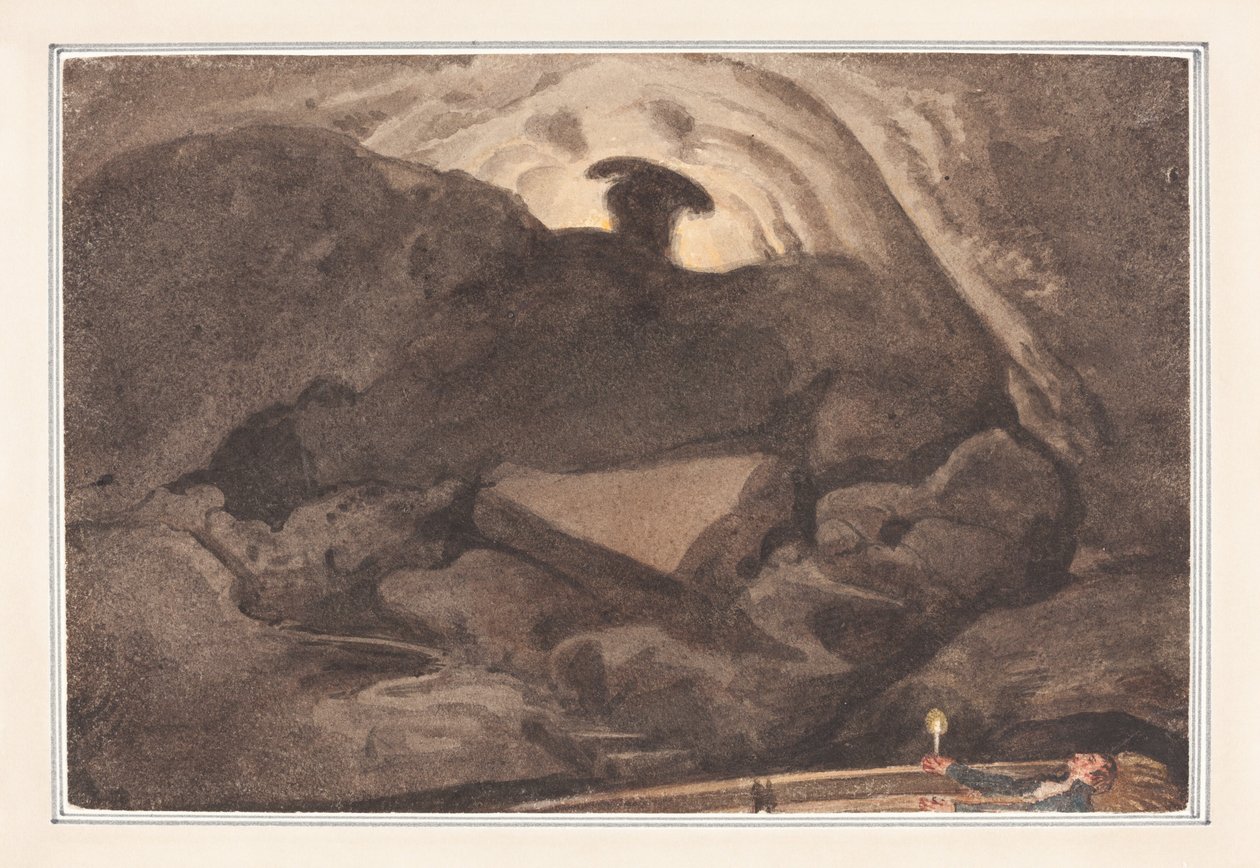 Scene in a Cave by George Cumberland