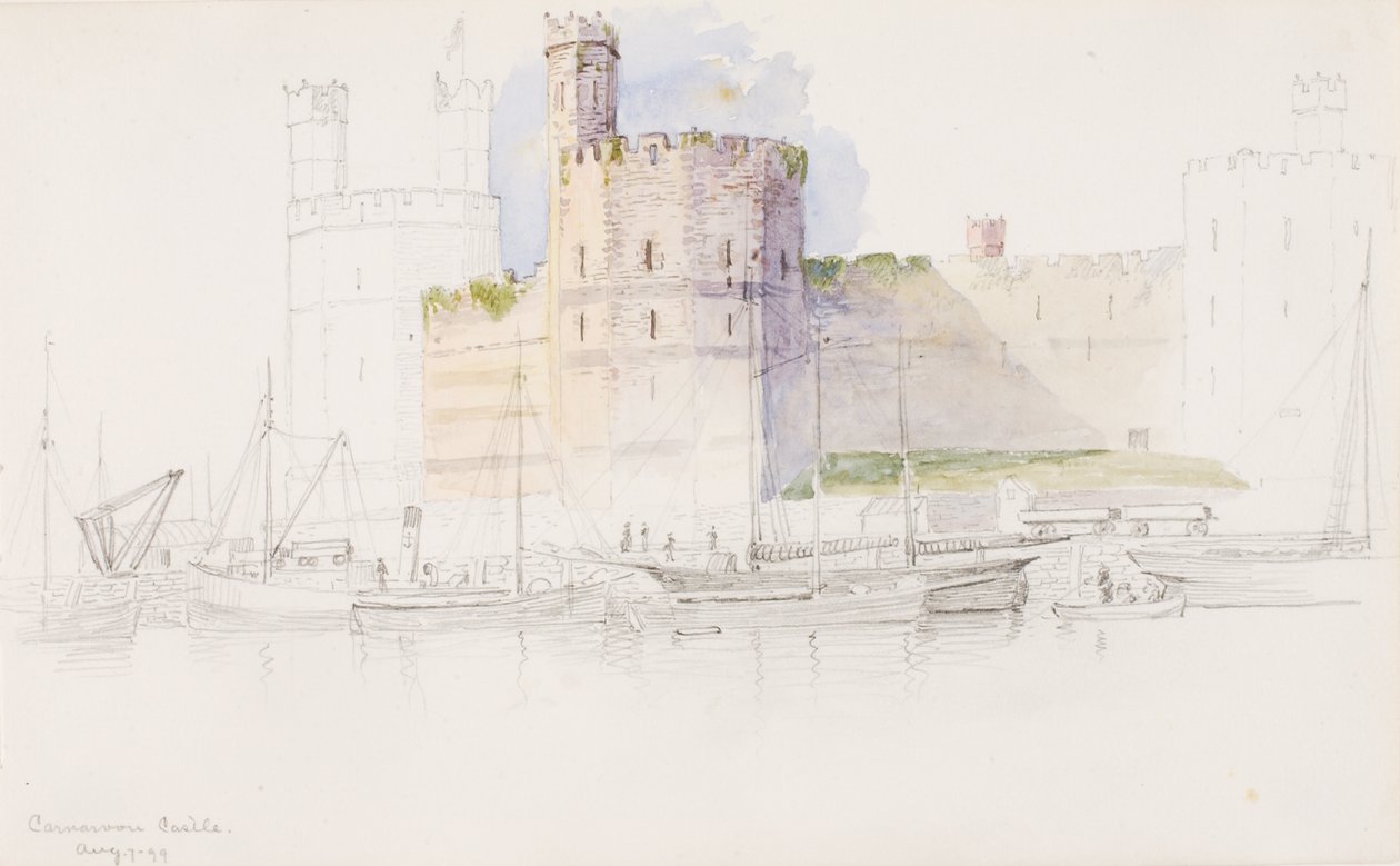 Caernarvon Castle by George Elbert Burr