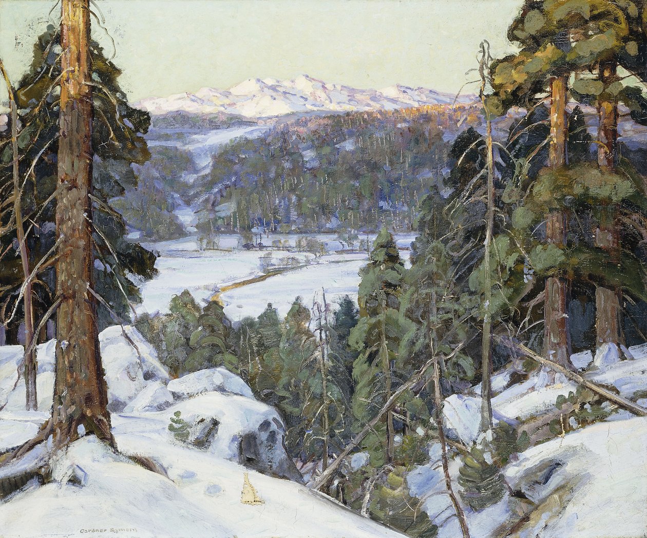 Pines in Winter by George Gardner Symons