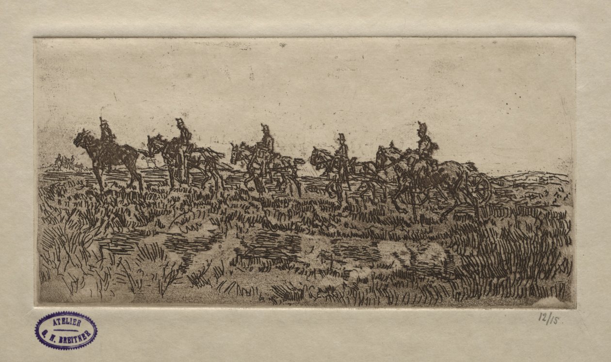 Cavalry Scene by George Hendrik Breitner