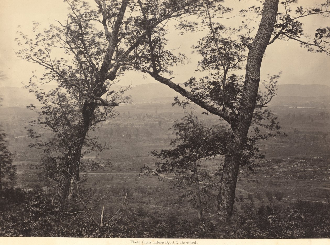 Orchard Knob from Mission Ridge by George N. Barnard