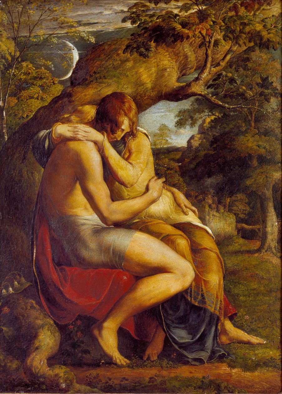 On the Eve of Separation by George Richmond