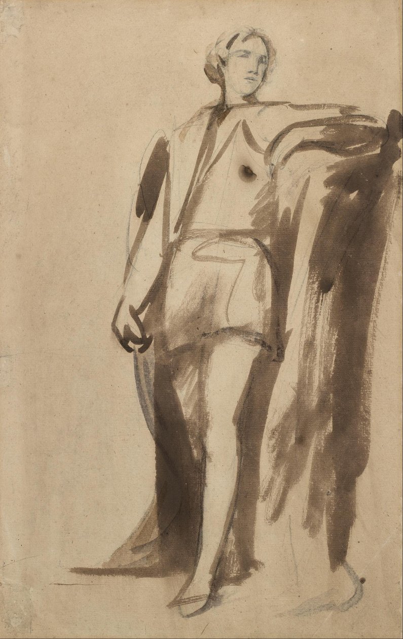 Portrait of Hamlet by George Romney