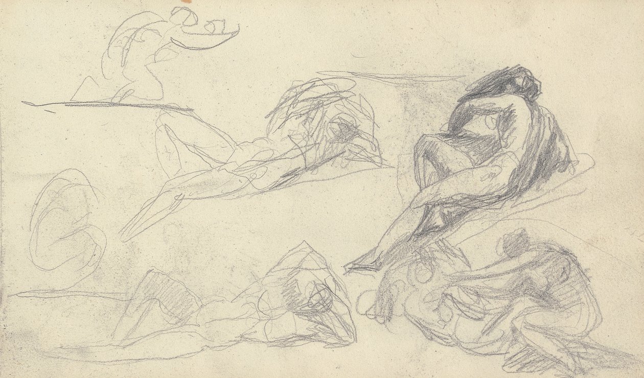 Sketchbook Drawing by George Romney
