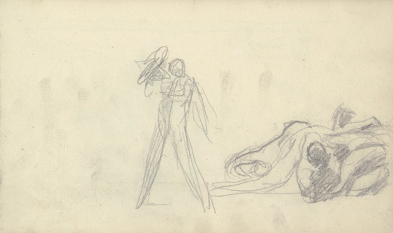 Sketchbook Drawing by George Romney