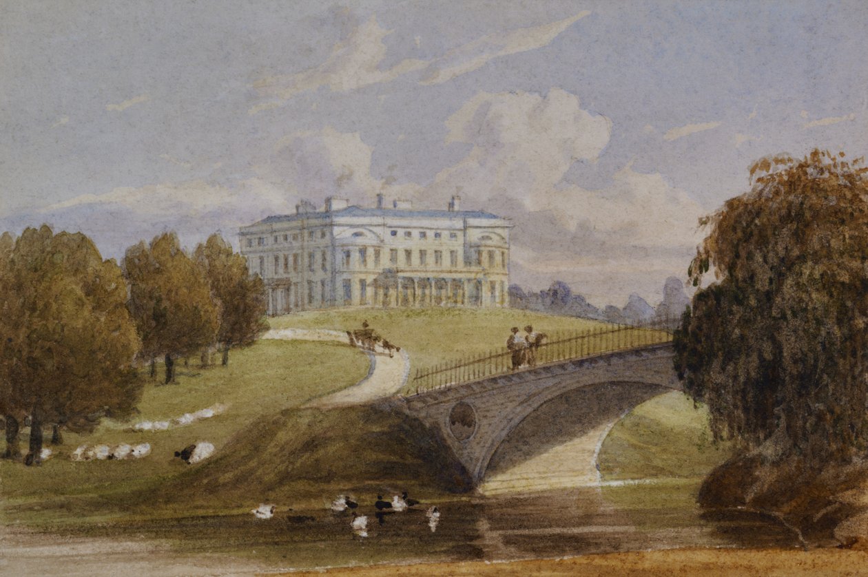 View of Mote House (No 1) by George Sidney Shepherd