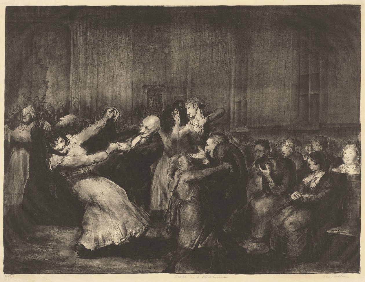 Dance in a Madhouse, 1917 by George Wesley Bellows