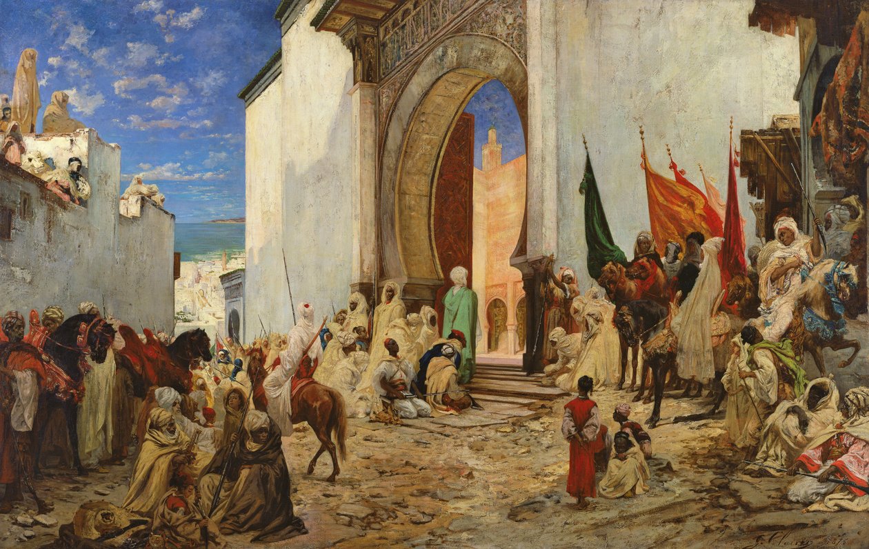 Entry of the Sharif of Ouezzane into the Mosque, 1876 by Georges Clairin