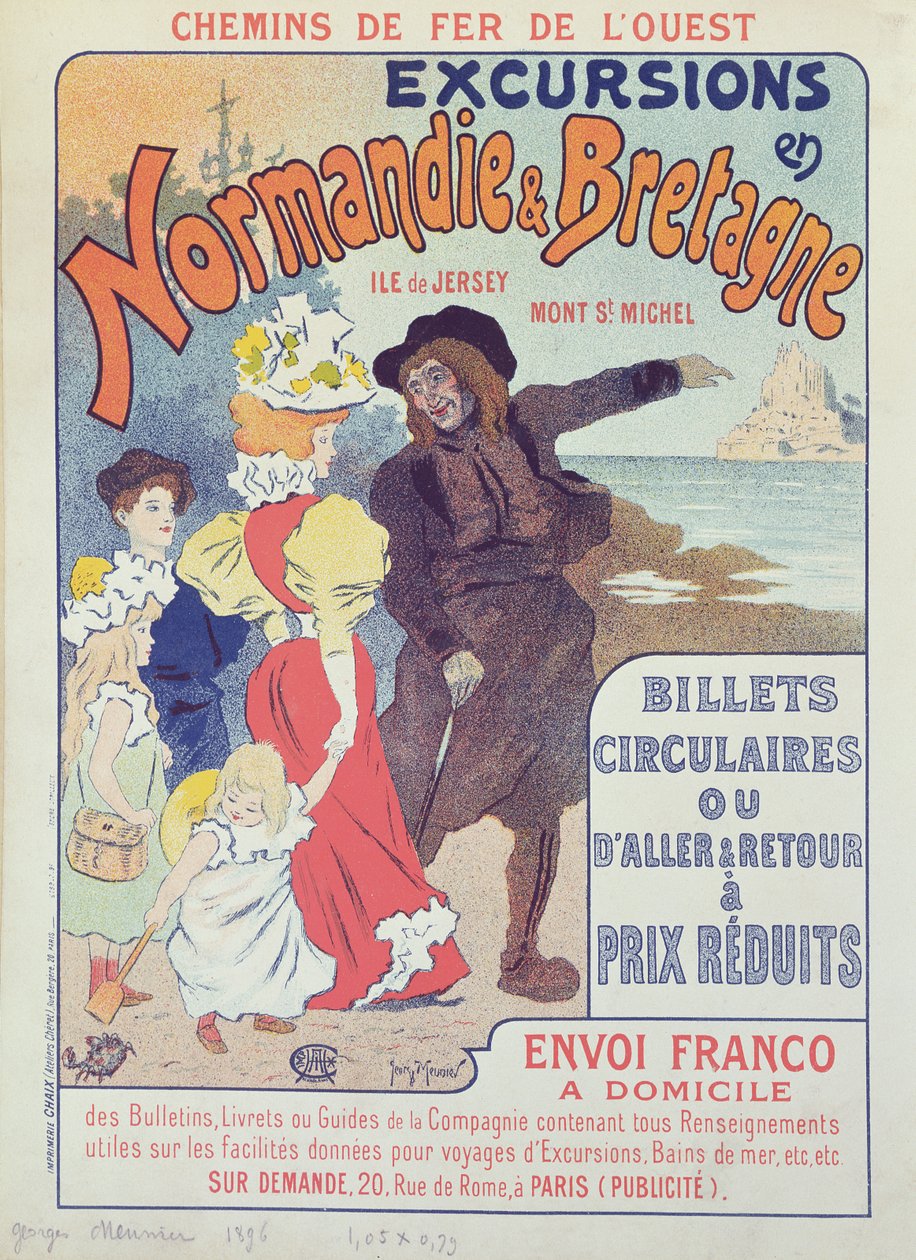 Poster Advertising the Chemin de Fer de l