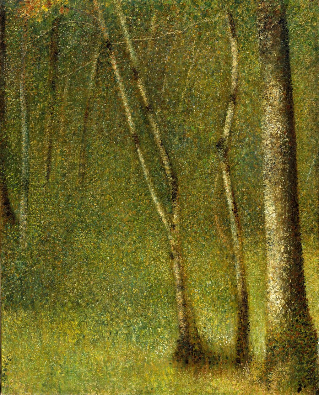 The Forest at Pontaubert by Georges Seurat