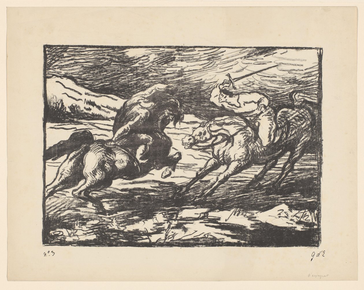 Fight Between Two Riders by Georges d
