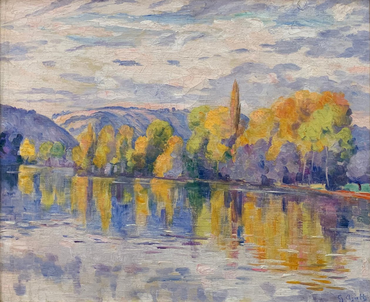 Banks of the Seine in Autumn by Georgette Agutte