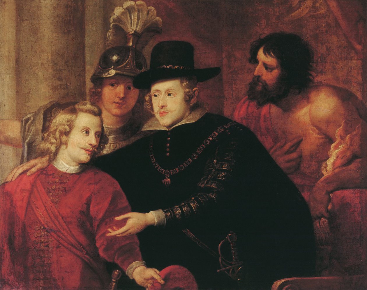 Philip IV of Spain Sending Off His Brother Cardinal-Infante Ferdinand of Austria by Gerard Seghers