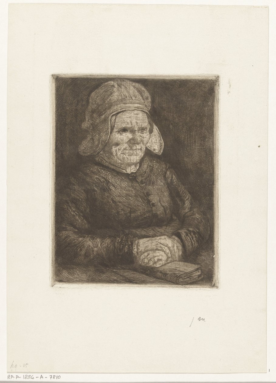 Woman with Linen Cap by Gerard Jan Bos