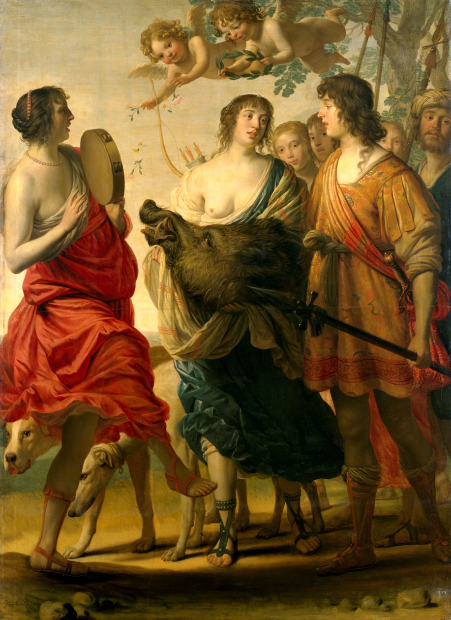 Meleager and Atalanta by Gerard van Honthorst