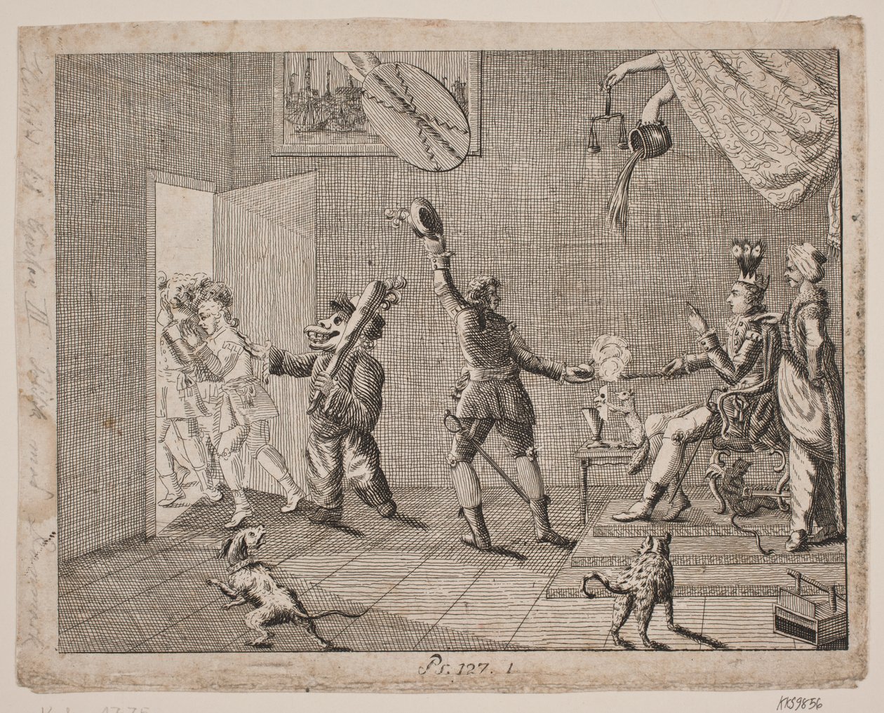 Satirical Sheet by Gerhard Ludvig Lahde