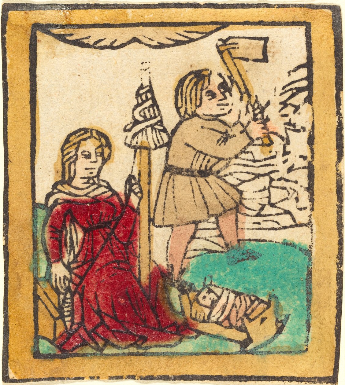 Adam and Eve by German 15th Century